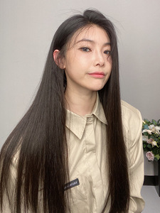 【全真发·女神系列二代】少女辫发毛孔隐形胎毛水果软糖的假发