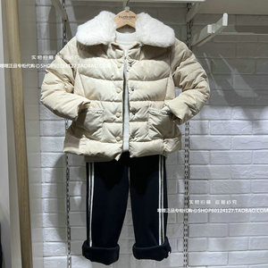 ELAND Kids童装国内代购23春女童保暖毛领羽绒服EKJDD1121A 1298