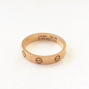 二手正品Cartier卡地亚love系列18k玫瑰金窄版男女戒指现货