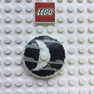 乐高LEGO 人仔 稀有 零配件 3960 9468 夜光白色 月亮 圆盘 印刷