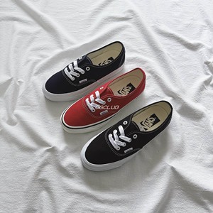 Vans Premium 24SS Authentic LX高阶支线黑红青帆布复古百搭板鞋