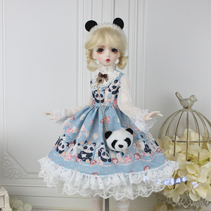 熊猫洛丽塔lolita洋装SD BJD娃娃衣服6分4分3分复古宫廷手工娃衣