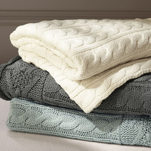 纯棉盖毯针织毯毛毯床尾巾沙发毯子办公室午睡毯毛巾被空调毯夏秋