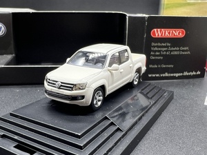 wiking 1:87 原厂盒装白色大众皮卡车模型