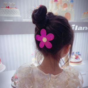 韩版女童甜美侧边夹发饰时尚镭射花朵发夹儿童发卡头饰碎发BB夹