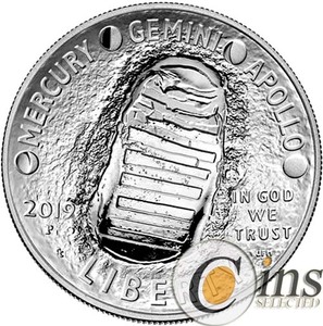 [补货]美国2019年阿波罗11号登月50周年精制纪念银币