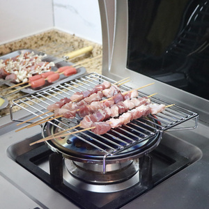 煤气灶烧烤架子家用天燃气烧烤炉台厨房室内小型无烤肉神器烟户外