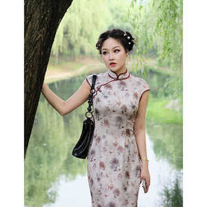 旧时光time《暗香》新中式原创改良旗袍短袖年轻日常可穿连衣裙女