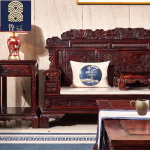 红木沙发国标印尼黑酸枝阔叶黄檀中式古典客厅家具实木组合包邮
