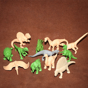 safari动物模型儿童认知玩具  恐龙未上色白模 剑龙 暴王龙 翼龙