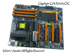 Gigabyte/技嘉 GA-X58A-OC，末代X58超频终极主板，仅供展示