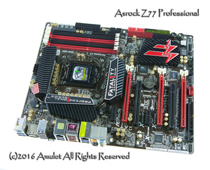 ASrock/华擎 Z77 Professional 专业版，ATX大板Z77，超频强劲
