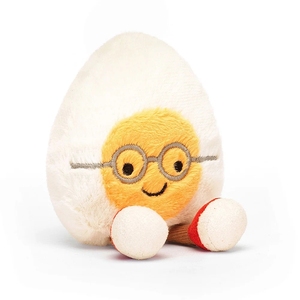 英国代购正品11.15 jellycat Amuseable Boiled Egg 戴眼镜的蛋