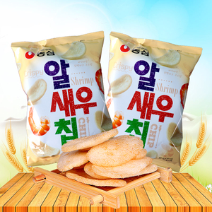 韩国进口零食品 农心鲜虾片68g 虾条虾片膨化办公室休闲零食