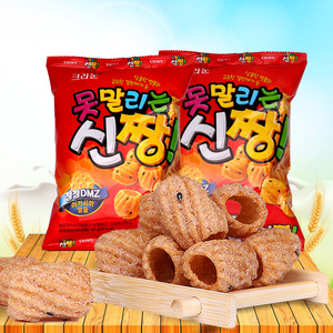进口零食韩国可来运120g 小新芝麻脆台湾克拉奥吃货的世界日本