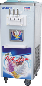 广力三色立式冰淇淋机/广州BQL-838意大利加盟店设备/正品商用