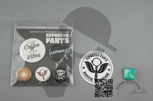 现货｜美国  Espresso Parts咖啡徽章 5枚入 送EP贴纸 咖啡师礼品
