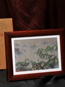 西湖真丝织锦画 杭州特色工艺礼品 中国风商务旅游纪念出国送老外