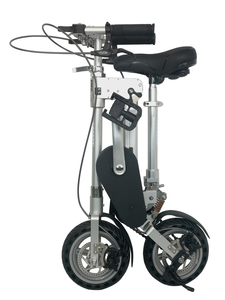 微拜客折叠自行车XT1实芯轮避震碟刹超小轮车铝合金适合深度旅游