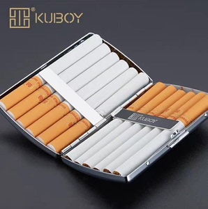 正品酷宝KUBOY精美12支装铜烟盒便携防压男女高档香菸盒送礼男友