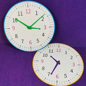数学老师推荐一年级学具认识钟表加大钟面模型儿童学时间模拟时钟
