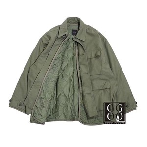 BEAMS 22AW机能军事风 多口袋工装 可卸内胆 棉服 男女夹克外套潮