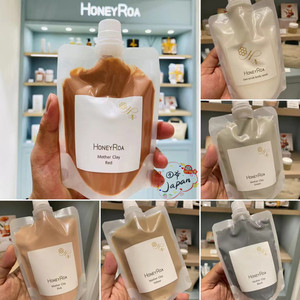 日本HoneyRoa蜂蜜海泥粘土面膜美白保湿清洁毛孔泥膜敏感肌可用