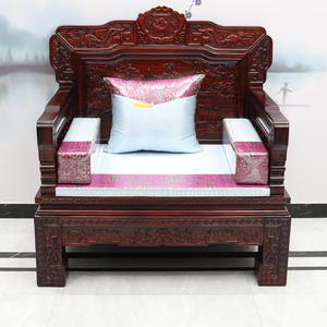 红木沙发组合印尼黑酸枝木汉宫宝座沙发阔叶黄檀新中式酸枝客厅家