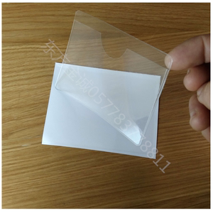 软透明背胶自粘口袋贴卡套塑物料周转箱标价签名照片公示展牌订制