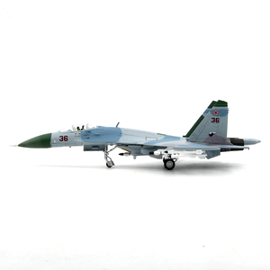 AMER苏联SU-27SK侧卫战斗机36#巴伦支海手术刀 苏27飞机模型1/100