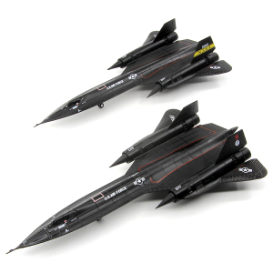 1/144美国空军SR-71A黑鸟侦察机NASA博物馆 SR71成品合金飞机模型