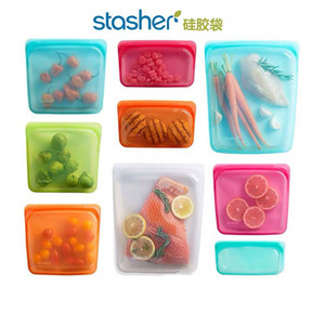 stasher 美国进口硅胶袋保鲜袋低温慢煮食品袋储藏水果大号密封袋