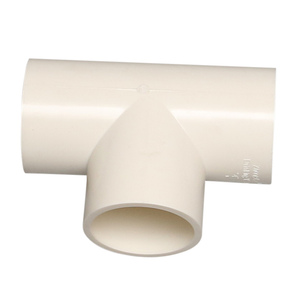 中财管道PVC-U饮水管材配件给水管材件正三通等径三通家用