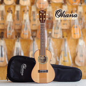 ohana ck-90sc全单板尤克里里云杉木红松木ukulele成人初学者入门