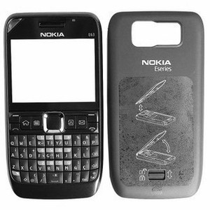 原装诺基亚NOKIA E63手机外壳 含前壳 键盘 后盖 黑色