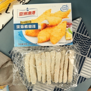 亚洲渔港深海鳕鱼排冷冻310g（10枚）鳕鱼饼 裹面油炸半成品小吃