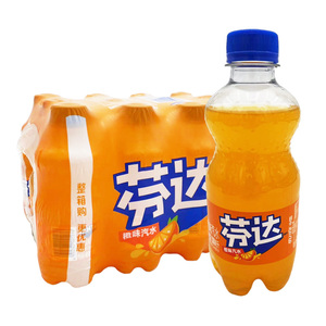 可口可乐含糖芬达饮料300ml*12瓶橙汁橙味迷你碳酸饮料小瓶装整箱