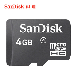 sandisk闪迪tf卡4g手机内存卡class4 TF存储卡micro sd卡小音箱卡