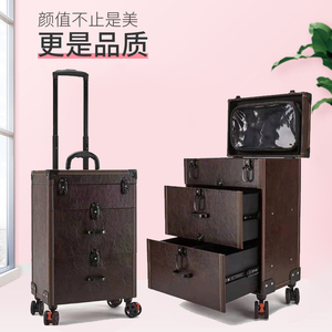 美甲行李箱专业化妆箱拉杆跟妆师专用高档多层大容量纹绣工具箱子