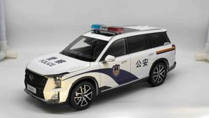 1:18 国产原厂 广汽传祺 GS8 警车模型 汽车模型