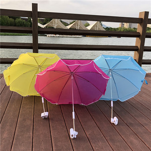 婴儿车遮阳伞溜娃神器雨伞防晒紫外线通用儿童手推车宝宝夹伞配件