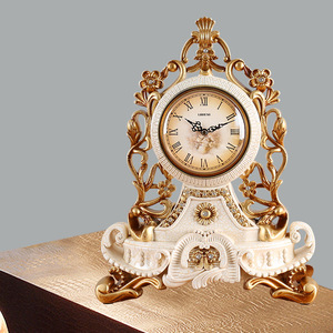 欧式座钟台钟客厅现代美式大号台式钟表复古摆钟桌面家用时钟摆件