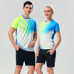 羽毛球服套装女式夏季速干乒网排球比赛运动队服透气男女大码男士