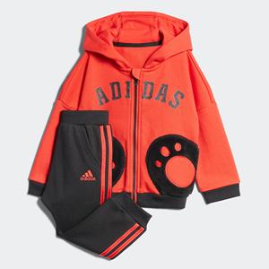 Adidas/阿迪达斯正品  新款男女儿童连帽夹克运动套装 CV5359