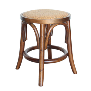 外贸法式美式实木吧椅圆吧凳高脚椅子咖啡酒吧凳子大小款