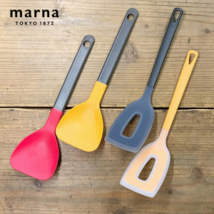 日本marna锅铲食物烹饪铲厨房工具硅胶铲料理铲煎铲汤勺烘焙刮刀