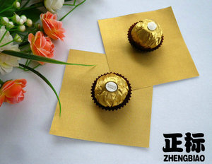 金色压纹铝箔纸,费列罗,金莎巧克力包装锡纸：超厚15微米－细格纹