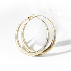 戴拉 925银针夸张个性大耳圈设计感耳环女 简约气质时尚耳饰品
