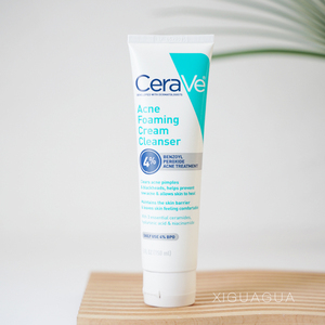 现货美国CeraVe适乐肤班赛深层清洁洁面4%/10%过氧化苯甲酰150ml