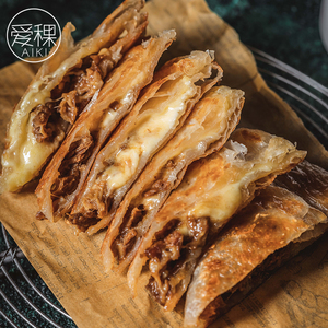 爱稞牛肉芝士手抓饼早餐面饼煎饼脆手工儿童薄饼营养食品早饭芝士